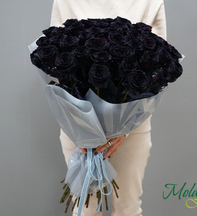 Черные голландские розы (под заказ 10 дней ) Фото 394x433